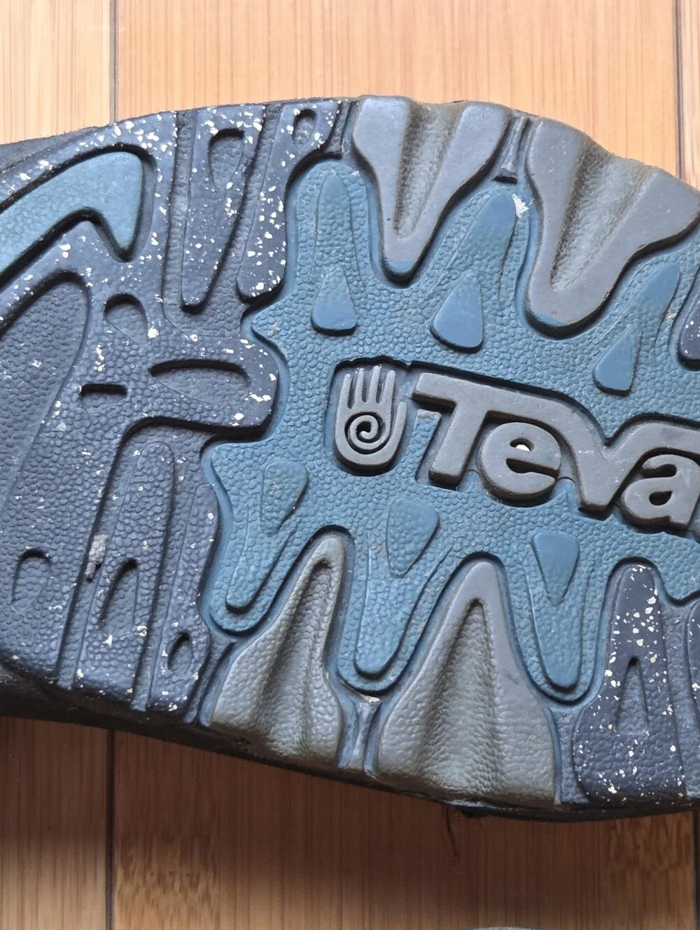Teva Terradactyl Sport Sandals Blue Aztec Geo Strap Thick Tread Men's 9 Hiking